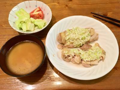 チキンソテー ねぎ塩だれ