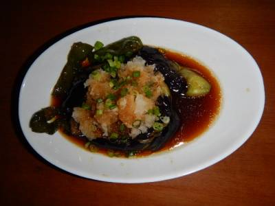 ひんやりなすの揚げびたし