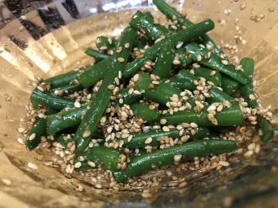 いんげんのごまあえ