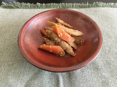 ごぼうの酢炒め