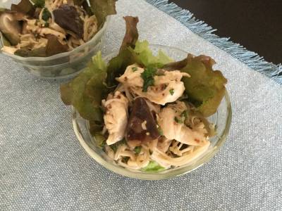 きのこのサラダ変わりドレッシングあえ