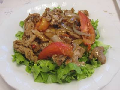 トマトはちみつしょうが焼き