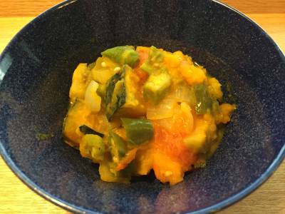 夏野菜のレンジ蒸し