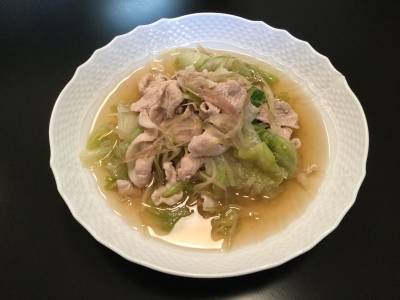 みょうがと豚肉のサッと煮