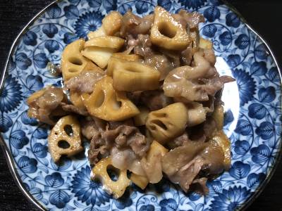 豚肉とれんこんの炒め煮