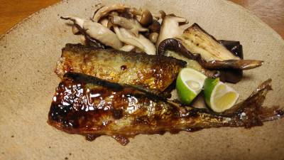 さんまの甘酢焼き