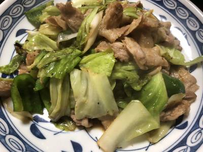 豚肉みそいため