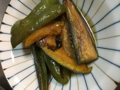 夏野菜の揚げびたし