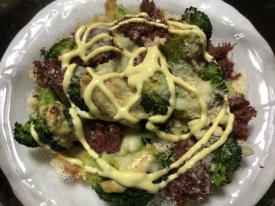 ブロッコリとツナのみそマヨ焼き