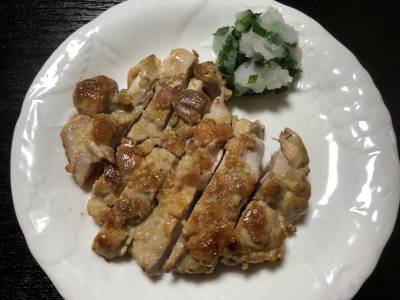 鶏もも肉のにんにく照り焼き