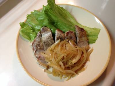 ポークソテーたまねぎソース