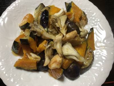 鶏むねと秋野菜の甘酢あん