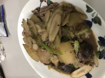 とうがんと牛ごぼうの甘辛煮