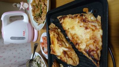 厚揚げのみそチーズ焼き