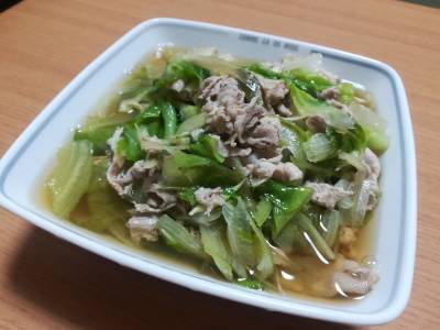 みょうがと豚肉のサッと煮