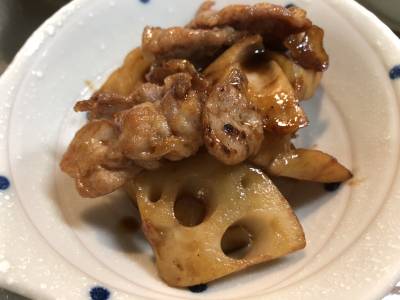 豚肉とれんこんの炒め煮