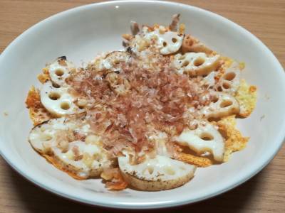 れんこんのチーズ焼き