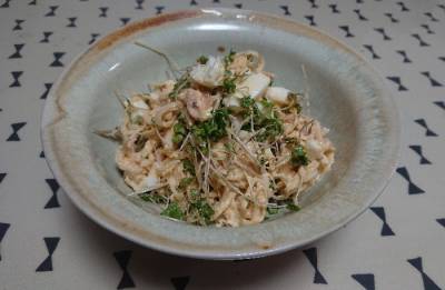 切干大根の卵たっぷりサラダ