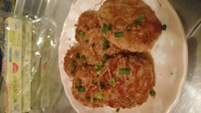 豚ひき肉ともやしの一口焼き