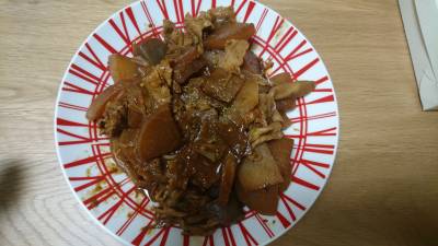 豚肉・大根のねぎみそ煮