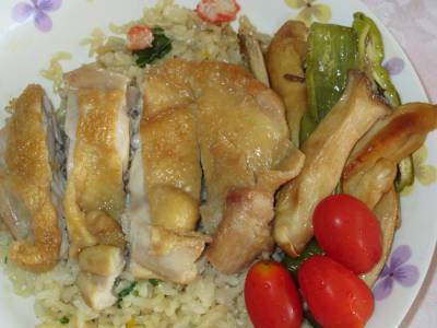 鶏の照り焼き 黒酢風味