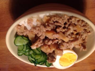 春野菜の台湾風そぼろご飯