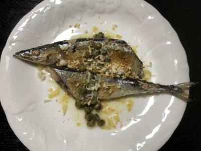 さんまのグリルレモンソース