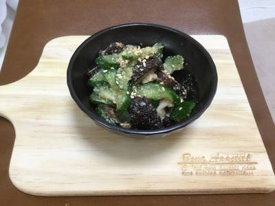 しいたけときゅうりのごま酢