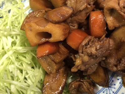 豚肉とれんこんの炒め煮