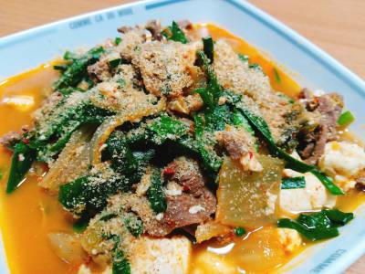 肉キムチ豆腐