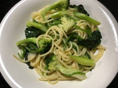 緑の野菜　本格アーリオ・オーリオ スパゲッティ