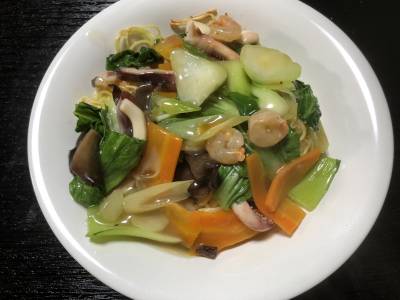 海鮮あんかけ焼きそば