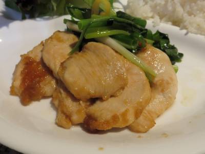 鶏むね肉のしょうが焼き