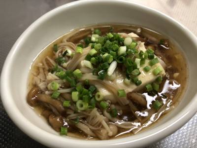 豆腐のきのこあんかけ
