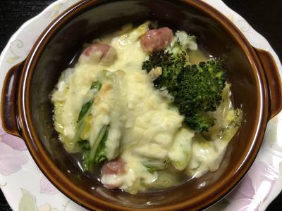 白菜のチーズ焼き