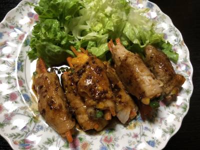 豚肉のチーズロール