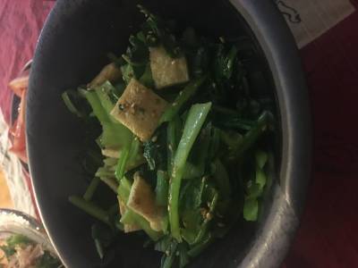 小松菜と厚揚げのナムル