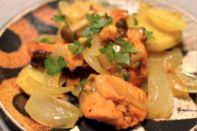 塩ざけのジャーマンポテト風