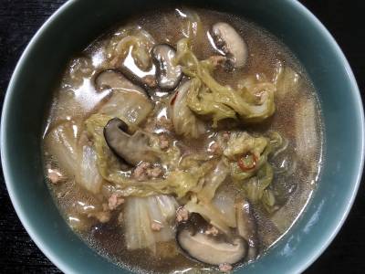 白菜とひき肉のうま煮