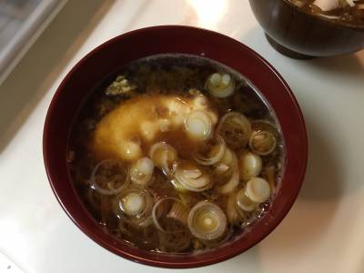 卵入り即席みそ汁