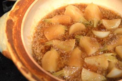 かぶの豚そぼろ煮