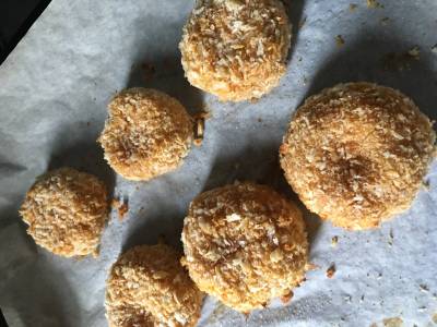 かぼちゃとツナの焼きコロッケ