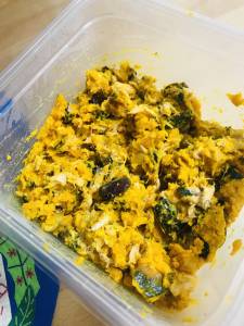 かぼちゃと大豆の温サラダ