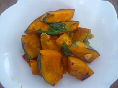かぼちゃのにんにくソテー