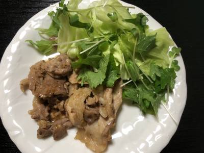 豚こまのしょうが焼き