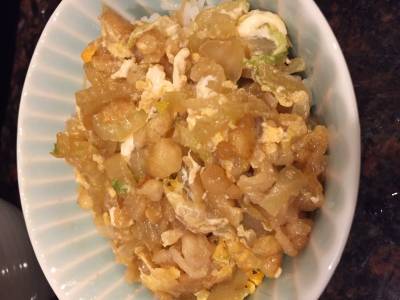 白菜と天かすの炒め物