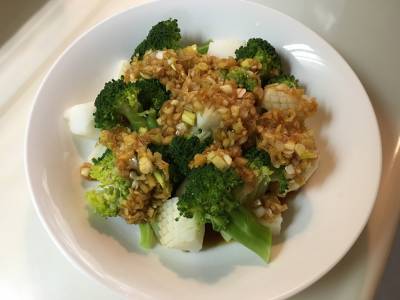 いかとブロッコリーのあえ物