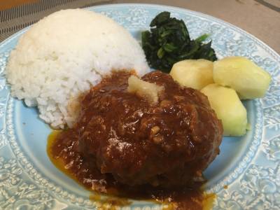 にんにくハンバーグ