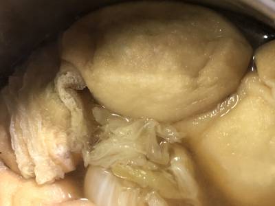 白菜とひげしんじょの鍋仕立て