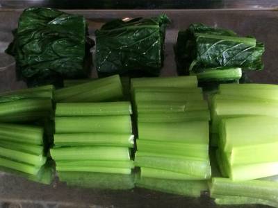ゆで小松菜